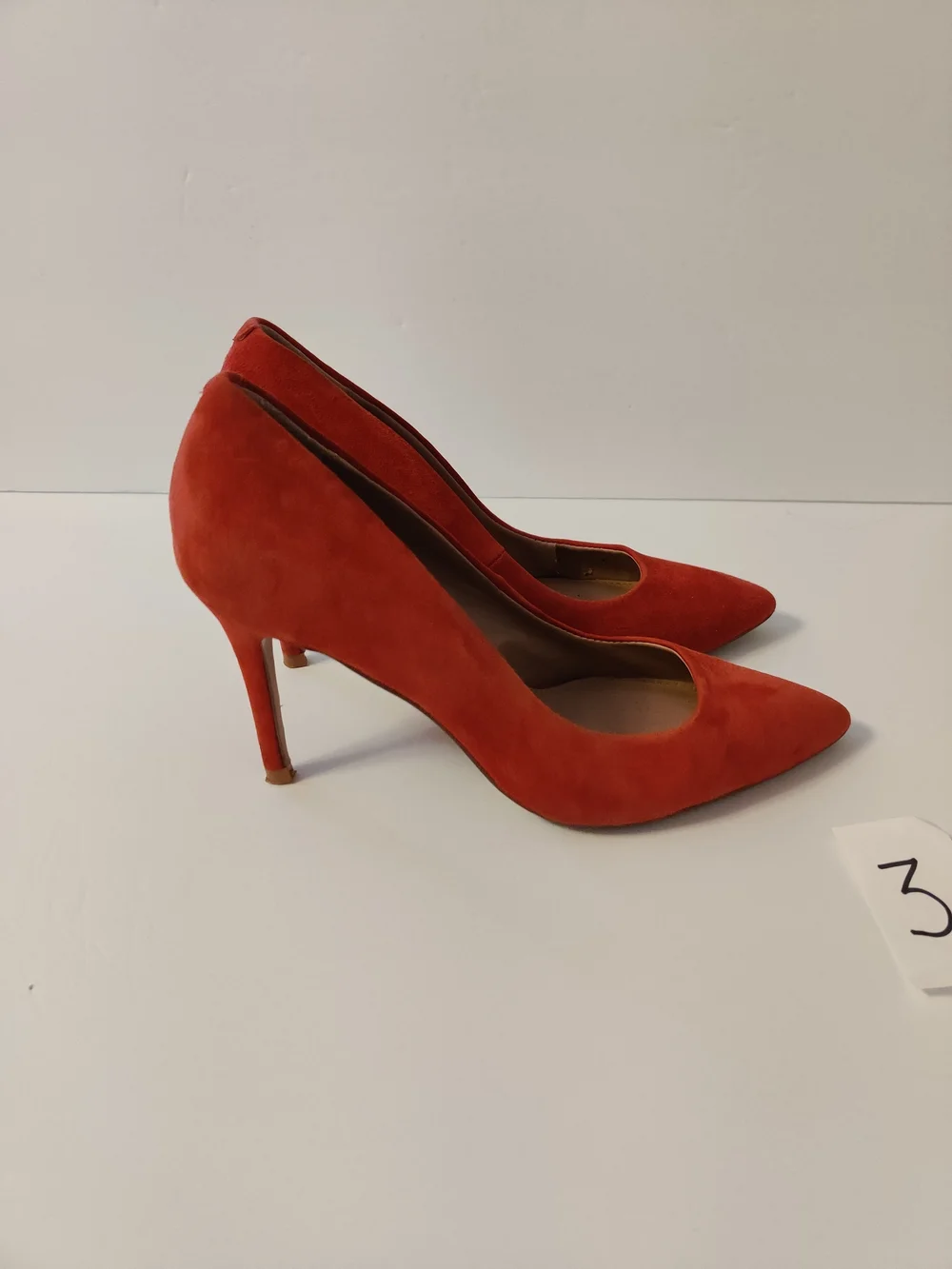 Steve Madden Red Suede Pointed-Toe High Heels 8